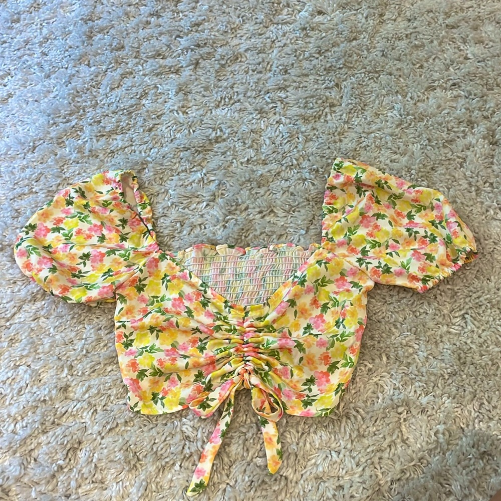 Summer floral top